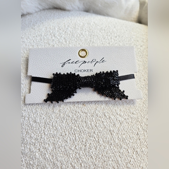 NWT -Free People,  Backstage Pass Choker, Black -NEW-$38 - Picture 5 of 7
